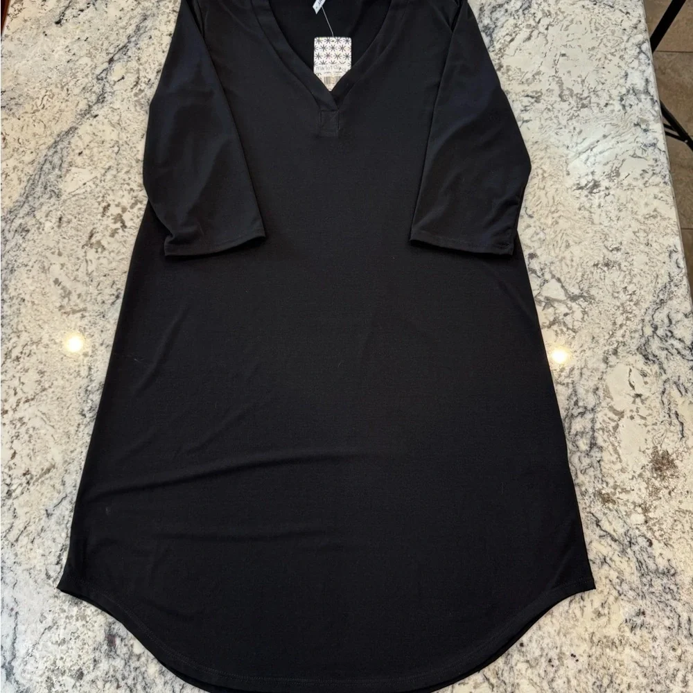 Piphany Marlot Black V Neck Dress Size Small NWT - Picture 4 of 8